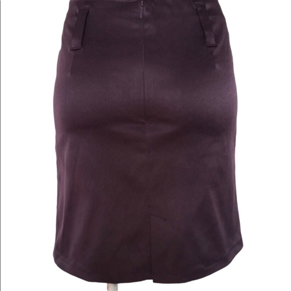 🇬🇧Burberry London Blue Label purple & black large check pattern pencil skirt 2 - Picture 2 of 8